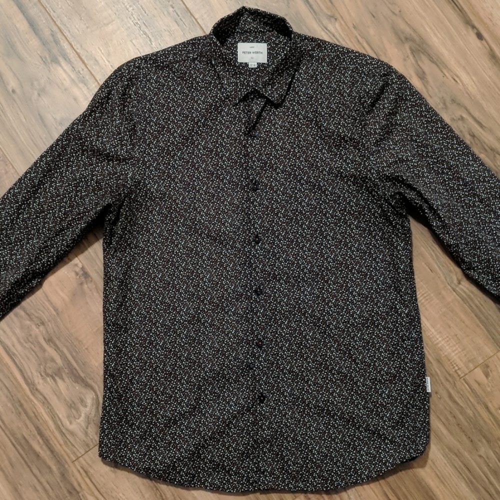 Peter Werth | Blue Multi | Micro-floral Shirt